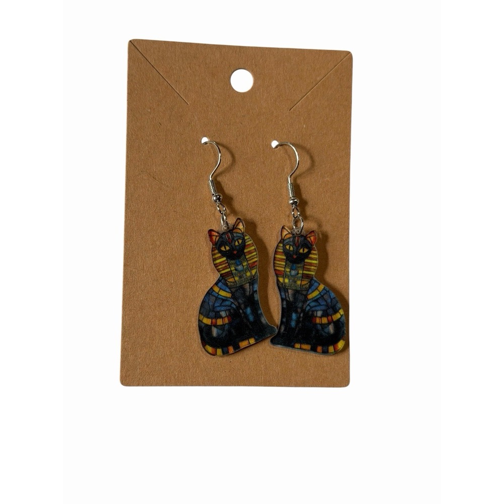 New Novelty Fashion Earrings black cat acrylic
